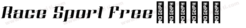 Race Sport Free字体转换